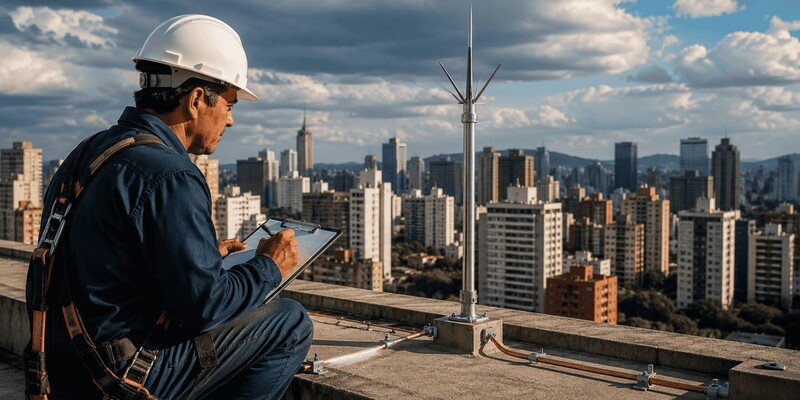 Laudo de SPDA em São Paulo: Inspeção Técnica e Segurança dos Sistemas de Para-raios